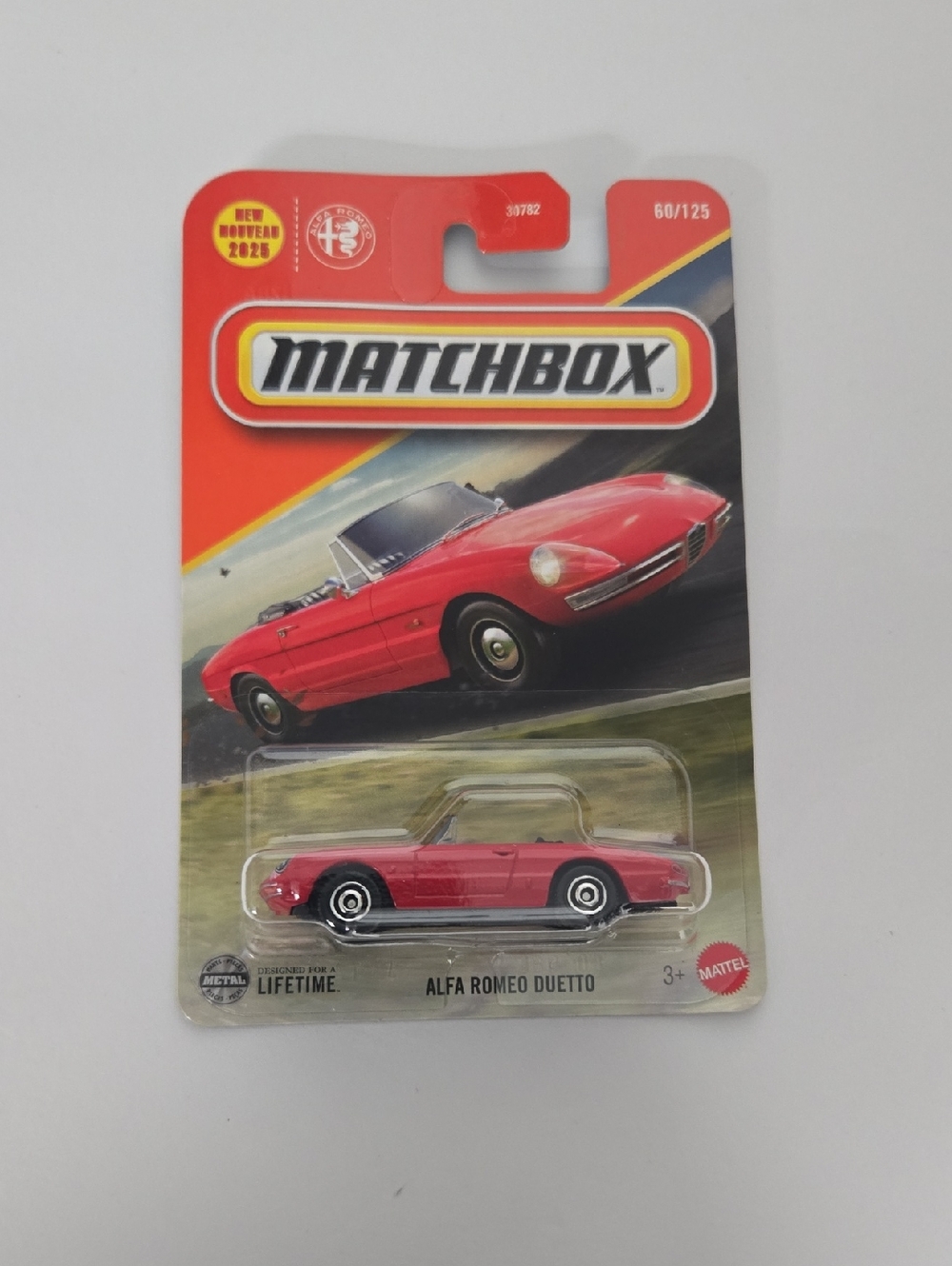 Matchbox Alfa Romeo Duetto Kids Toy Car - Red